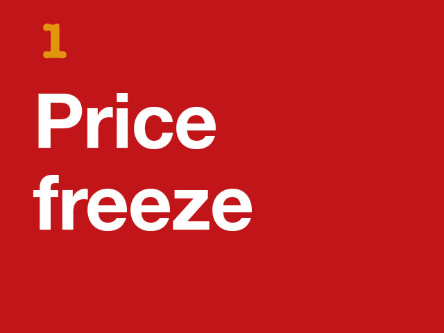 1. Price Freeze